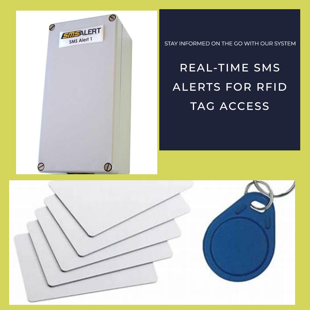 SMS Alert RF ID - RFID tag access system