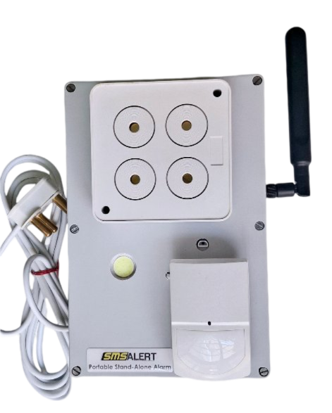 Portable Stand-Alone Alarm - Single Barrel with security features